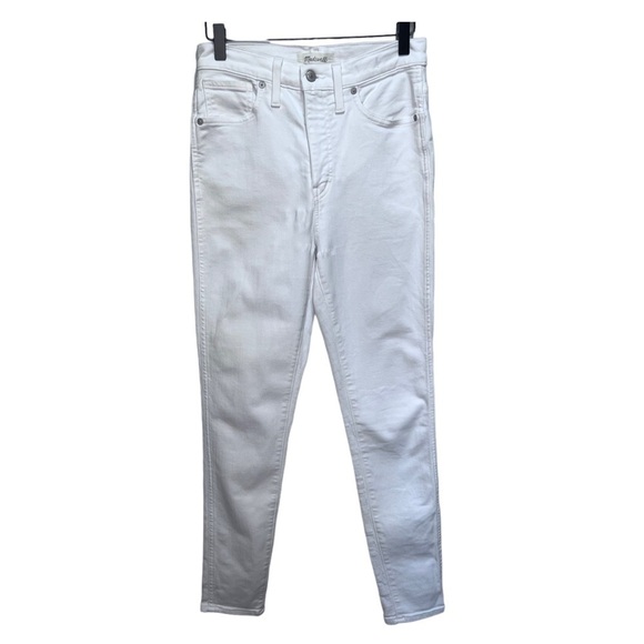 Madewell 10" High-Rise Skinny Jeans White Size 28 - Picture 3 of 13